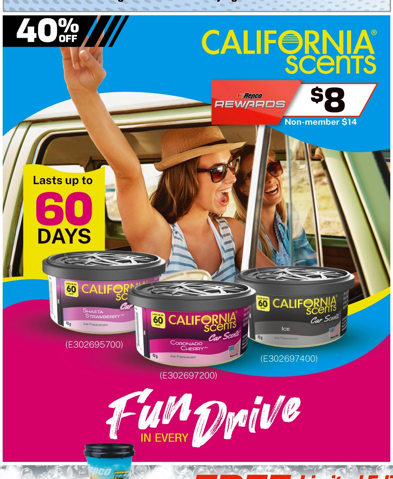 California Scents Air Freshener Cans 42g