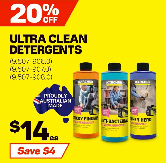 Karcher Ultra Clean Detergents