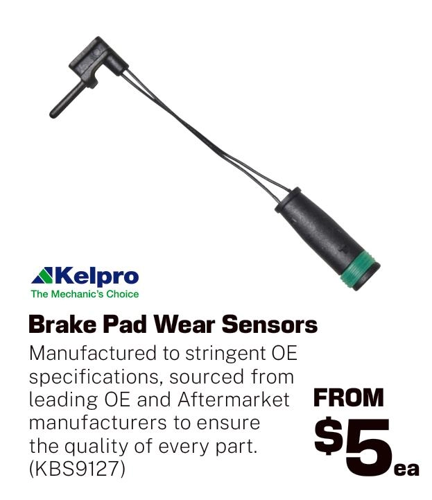 Kelpro Brake Pad Wear Sensors