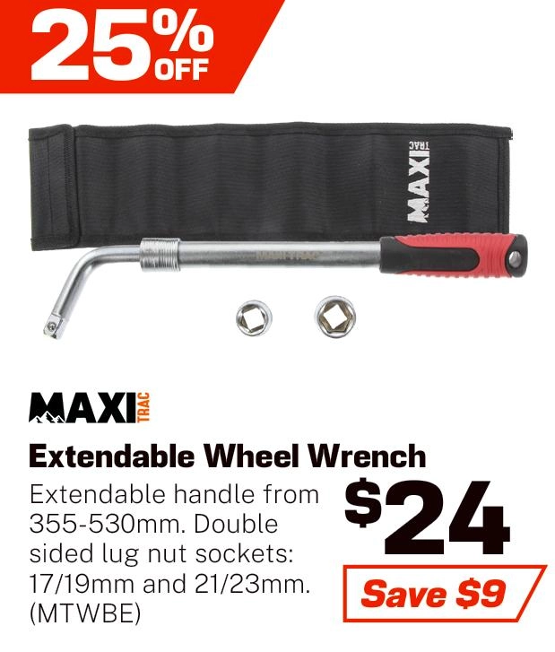 MaxiTrac Extendable Wheel Wrench