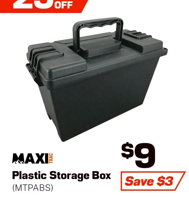 MaxiTrac Plastic Storage Box - MTPABS