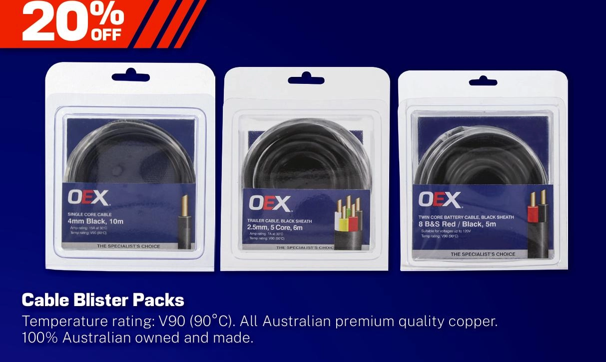 OEX Cable Blister Packs