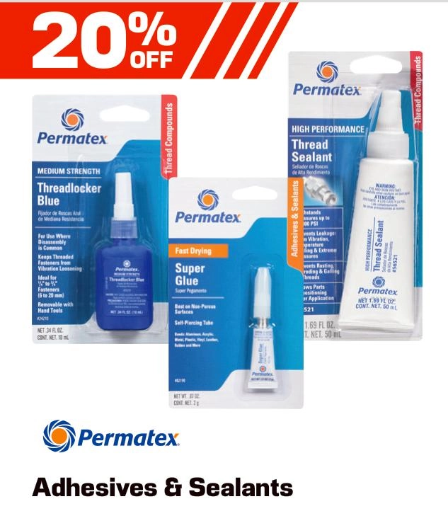 Permatex Adhesives & Sealants