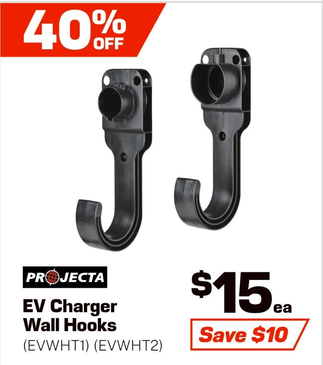 Projecta EV Charger Wall Hooks