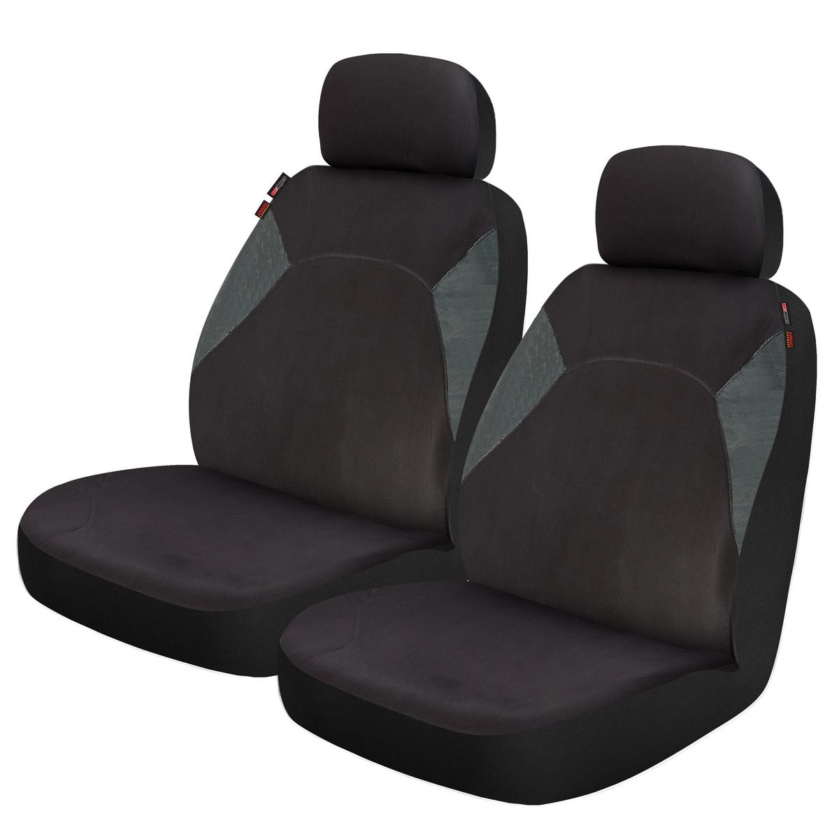 Repco Front Car Seat Covers Neoprene, Black - Pair - RSCFTPRS30-BK-AQBL