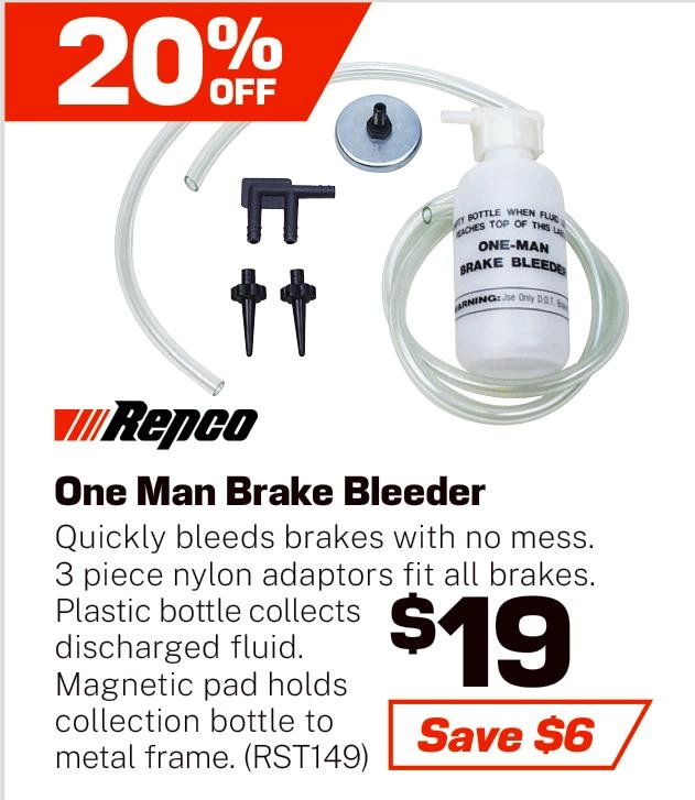 Repco One Man Brake Bleeder - RST149