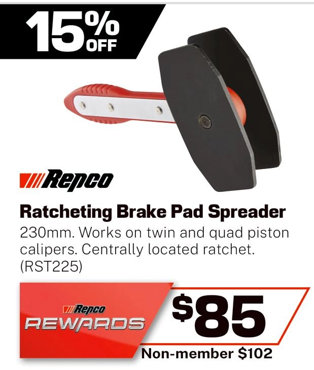 Repco Ratcheting Brake Pad Spreader - RST225