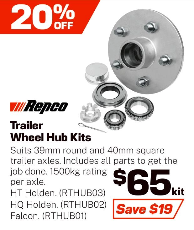 Repco Trailer Wheel Hub Kits