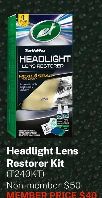 Turtle Wax Lens & Headlight Restoration Kit - T240KT