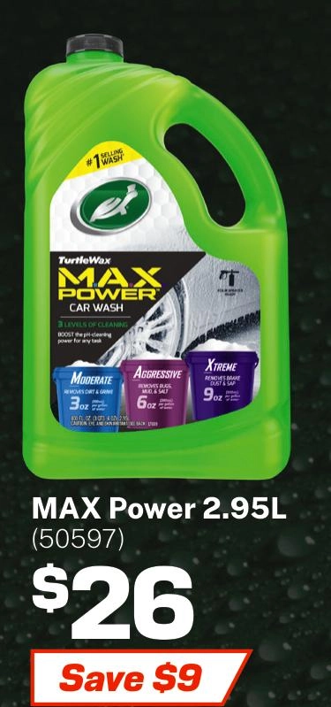 Turtle Wax Max Power Car Wash 2.95L - 50597