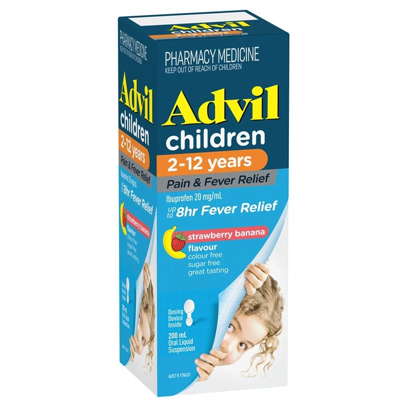 Advil Children 2-12 Years Pain & Fever 200ml Suspension