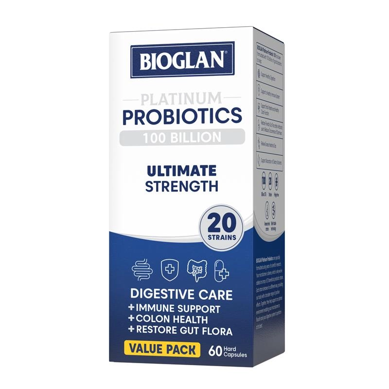 Bioglan Platinum Probiotics 100 Billion 60 Hard Capsules