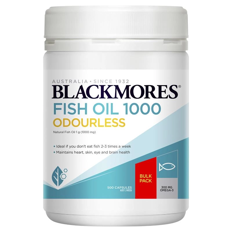 Blackmores Fish Oil 1000 Odourless 500 Capsules