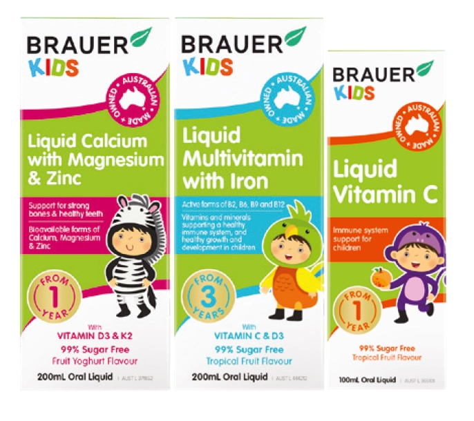 Brauer Kids Liquid 100 - 200ml Assorted Variants