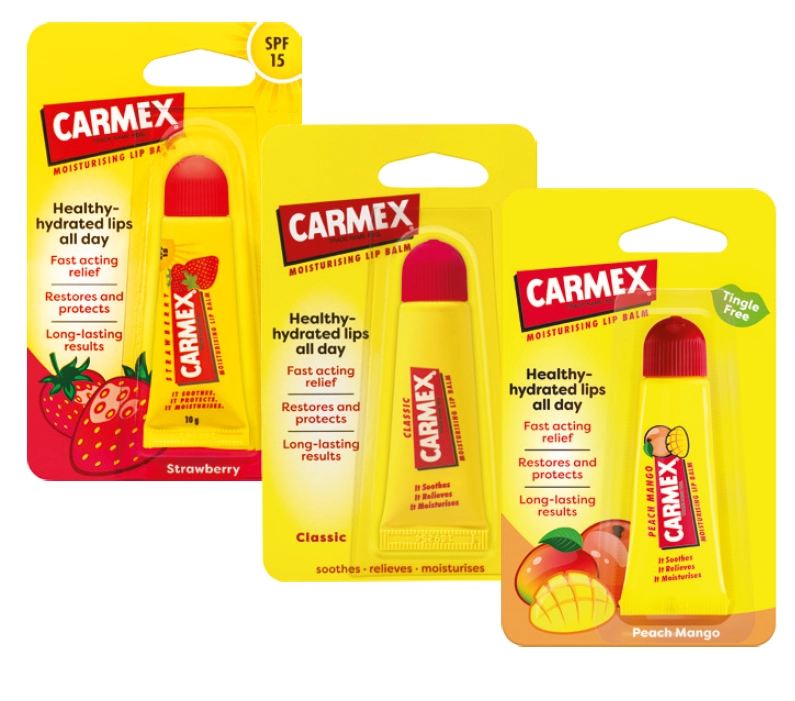 Carmex Lip Balm Squeeze Tube 10g Assorted Variants