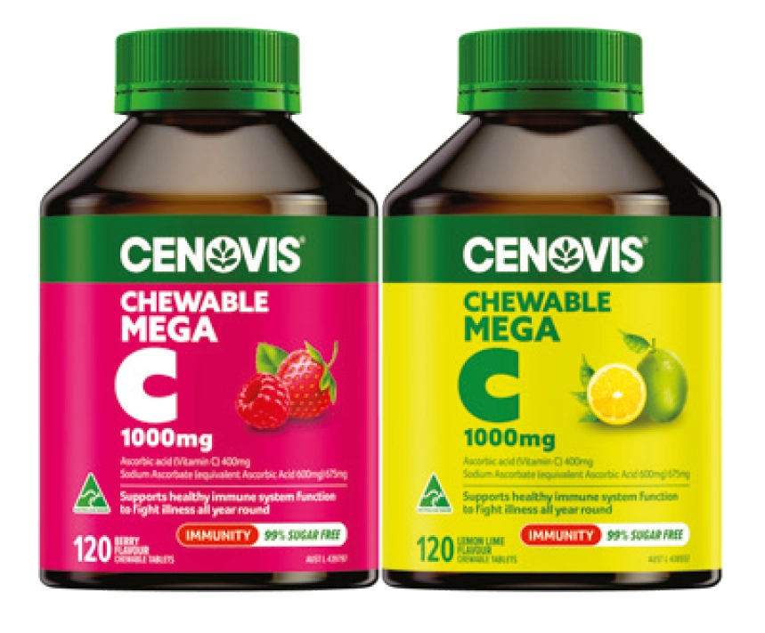 Cenovis Chewable Mega Vitamin C 120 Tablets