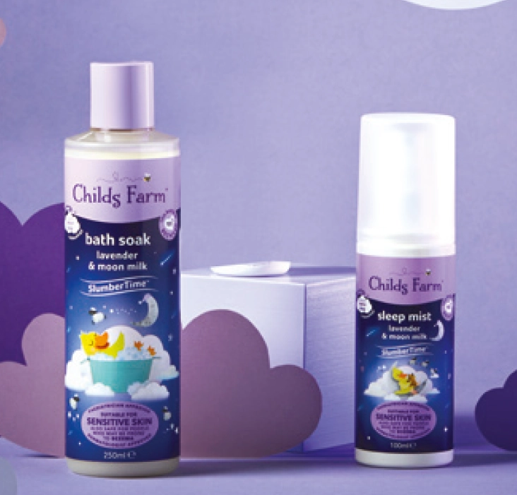 Childs Farm Lavender & Moon Milk Bath Soak 250ml or Sleep Mist 100ml