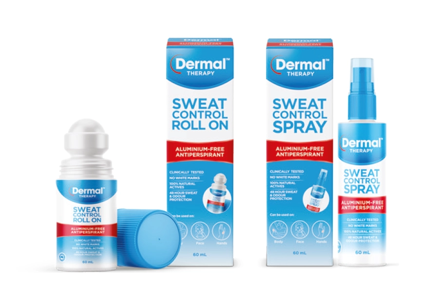 Dermal Therapy Sweat Control Roll On 60ml and Spray 60ml