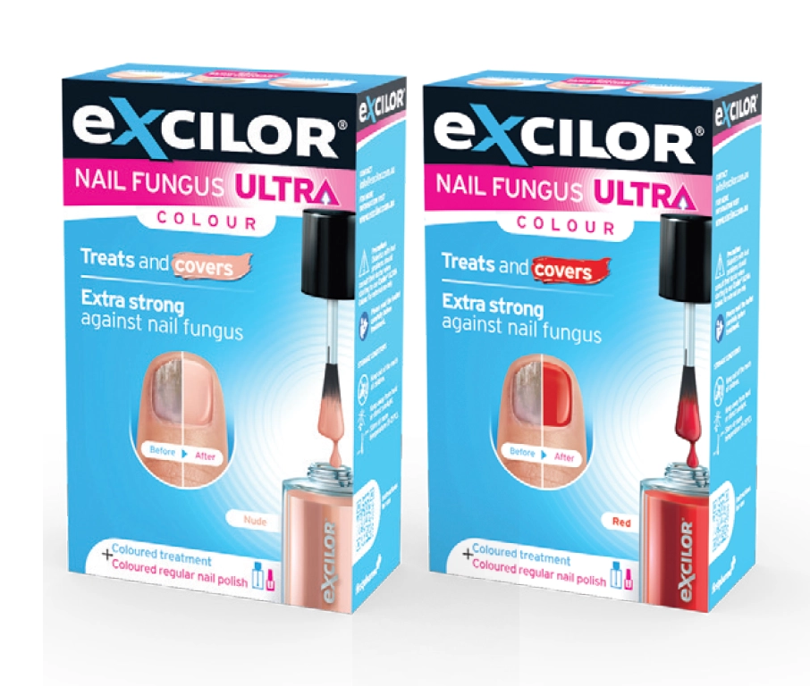 Excilor Ultra Fungal Nail Treatment Colour Nude or Red 30ml