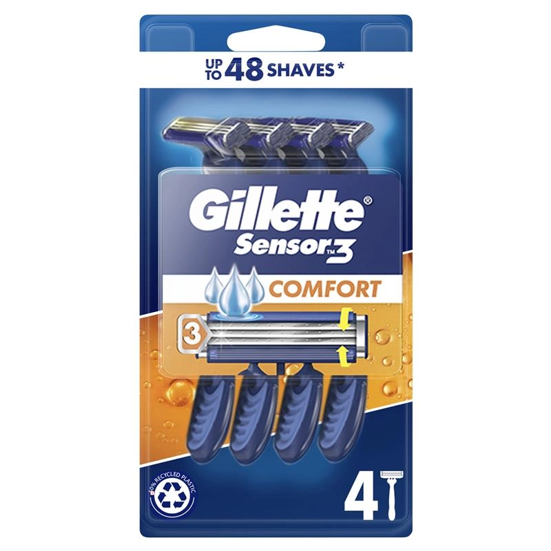 Gillette Sensor 3 Disposables Male 4 Pack