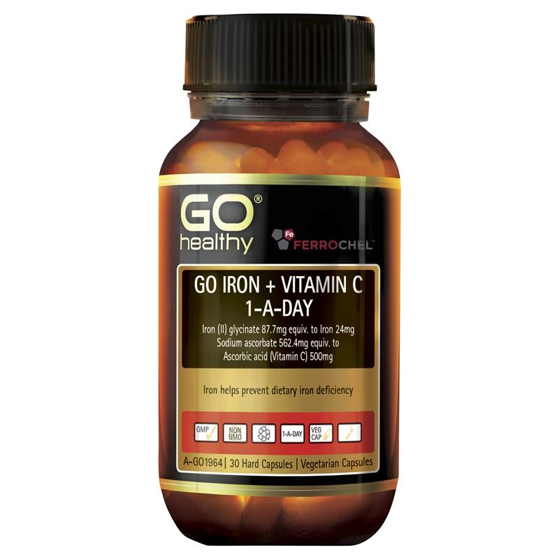 Go Healthy Iron + Vitamin C 30 Hard Capsules