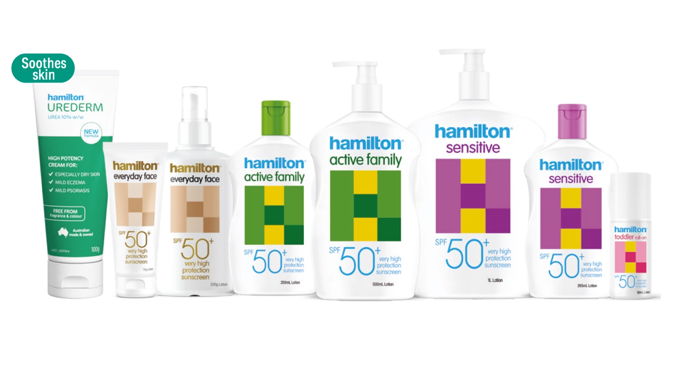 Hamilton Sunscreen or Skin Care