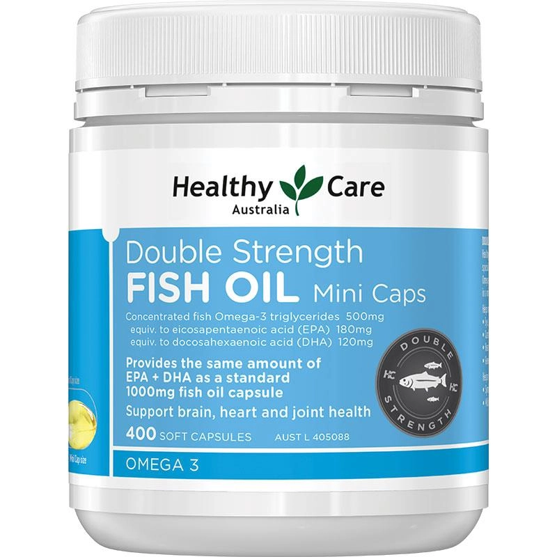 Healthy Care Double Strength Fish Oil Mini 400 Soft Capsules