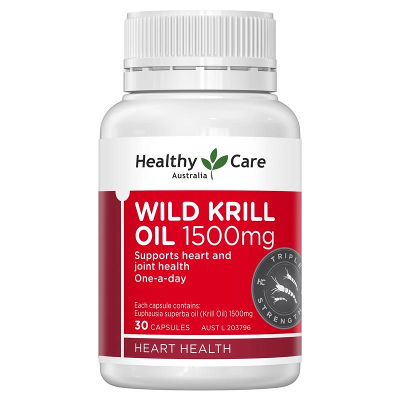 Healthy Care Wild Krill 1500mg 30 Soft Capsules