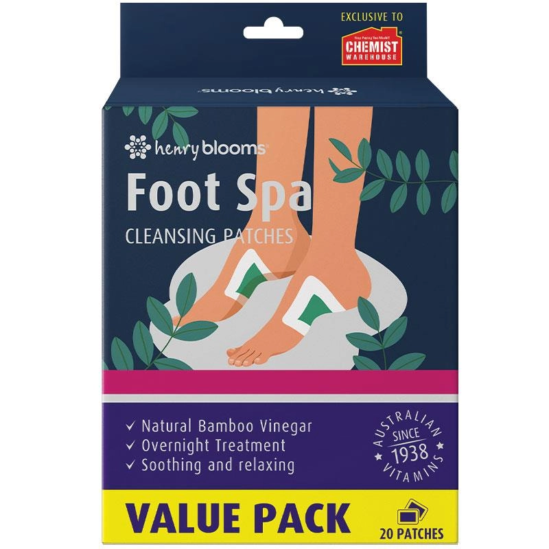 Henry Blooms Foot Spa Cleansing Patches 20 Patches