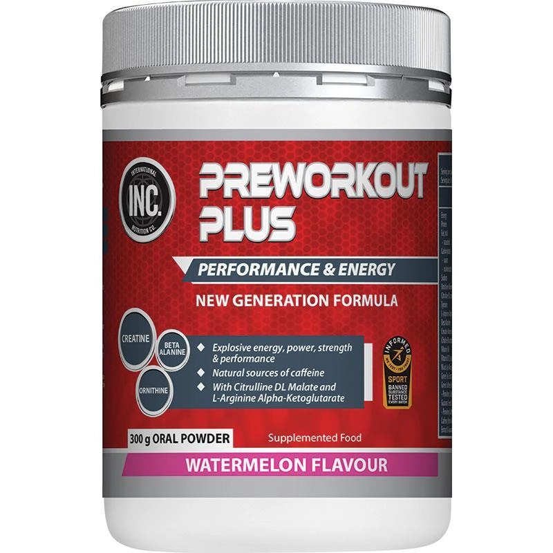 INC Preworkout Plus Watermelon 300g