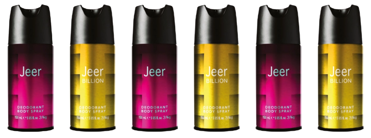 Jeer or Billion Deodorant Body Spray 150ml