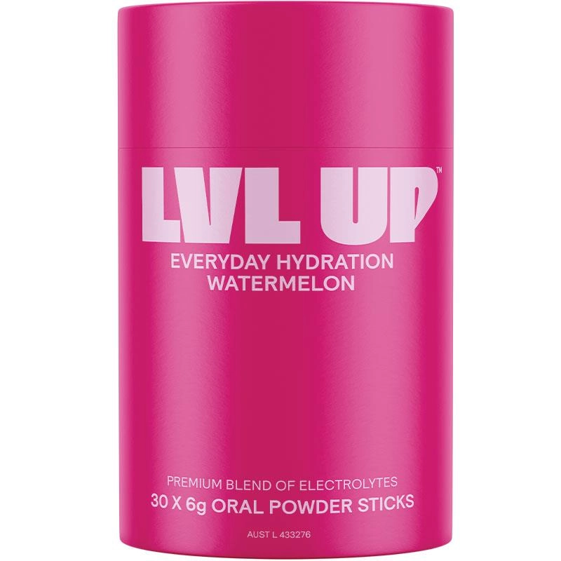 LVL Up Everyday Hydration Sticks Watermelon 30 Pack