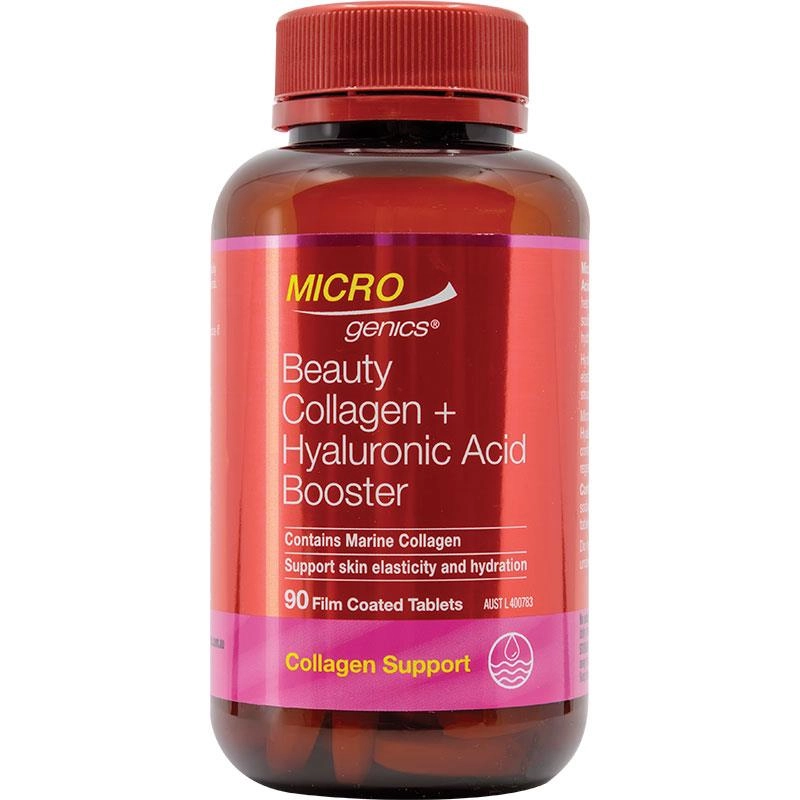 Microgenics Beauty Collagen + Hyaluronic Acid Booste 90 Tablets