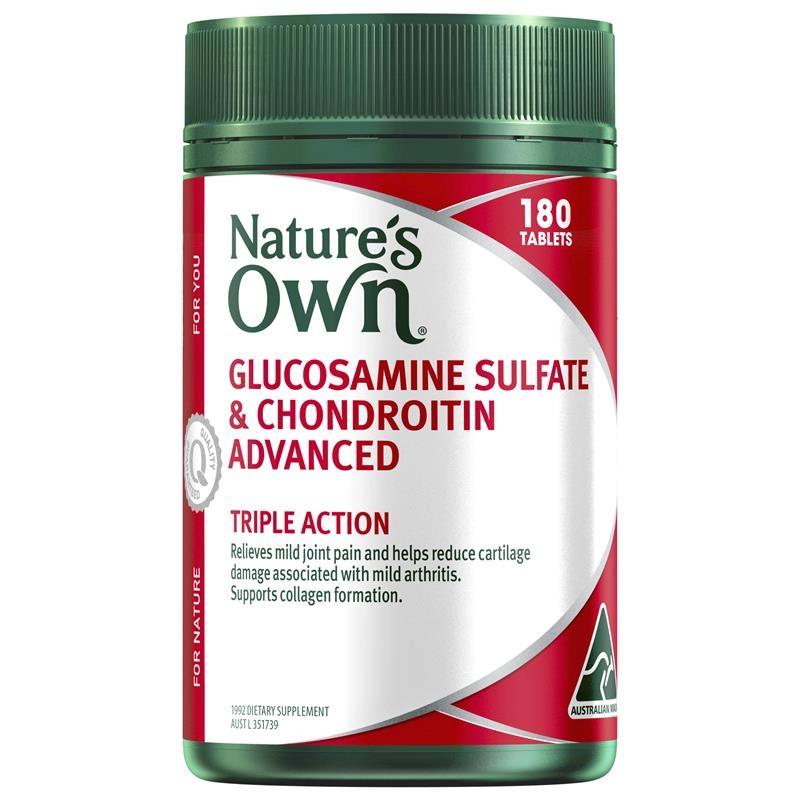 Nature’s Own Glucosamine Sulfate & Chondroitin Advanced 80 Tablets