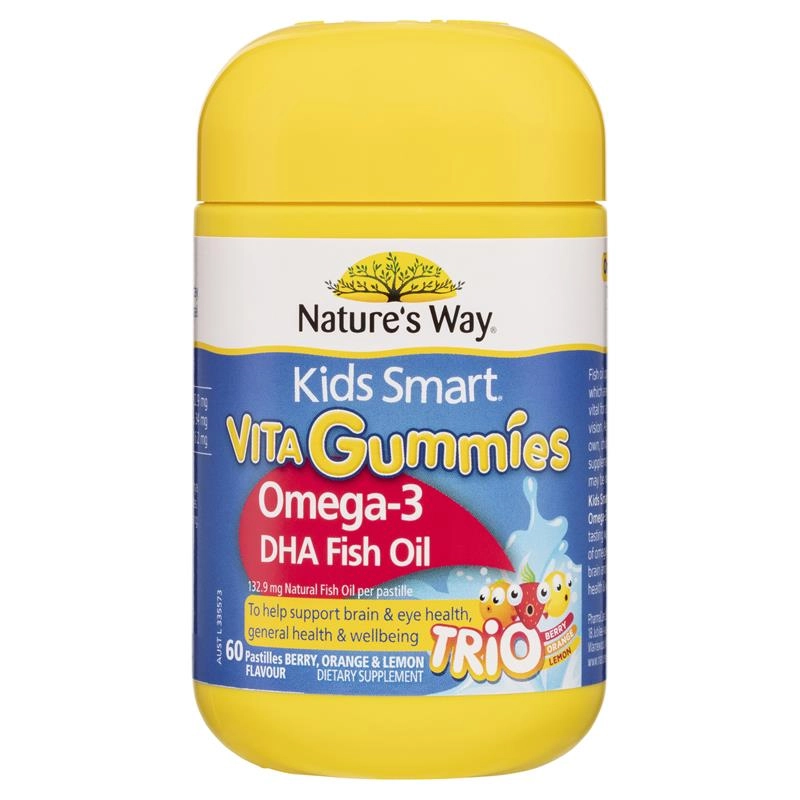 Nature’s Way Kids Smart Vita Gummies Omega-3 Fish Oil 60 Pastilles