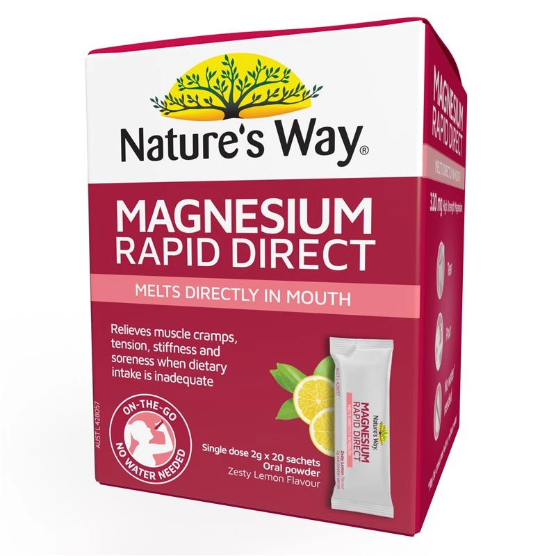 Nature's Way Magnesium Rapid Direct 2g x 20 Sachets