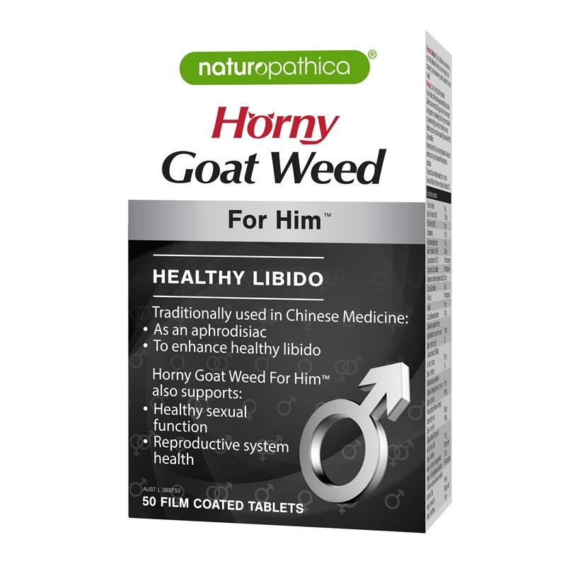 Naturopathica Horny Goat Weed For Him 50 Tablets