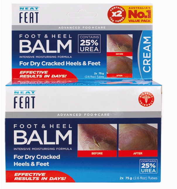 Neat Feat Foot & Heel Balm 2x75g Tubes