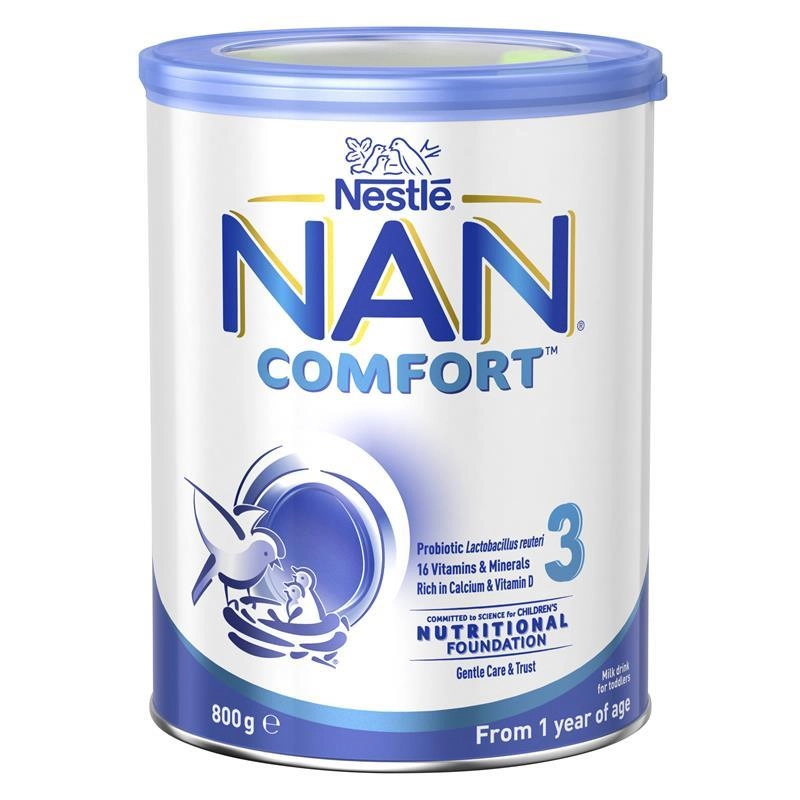 Nestlé NAN Comfort 3 Toddler Milk Drink Powder from 1 Year 800g