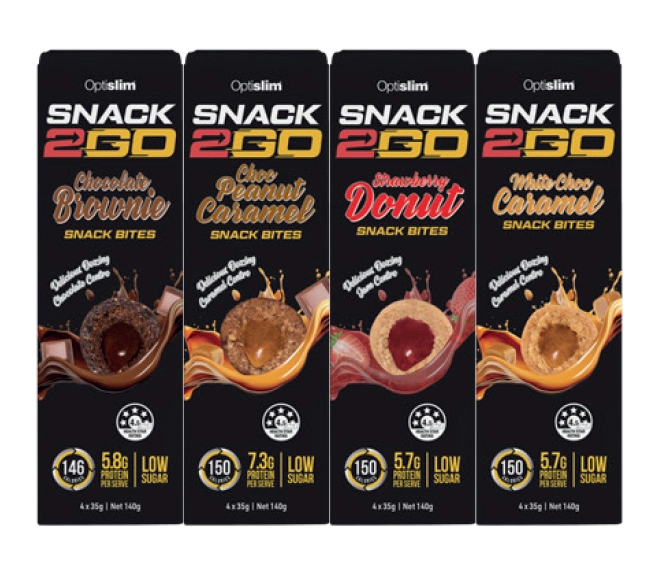 Optislim SNACK2GO Bites 4 X 35g Assorted Variants