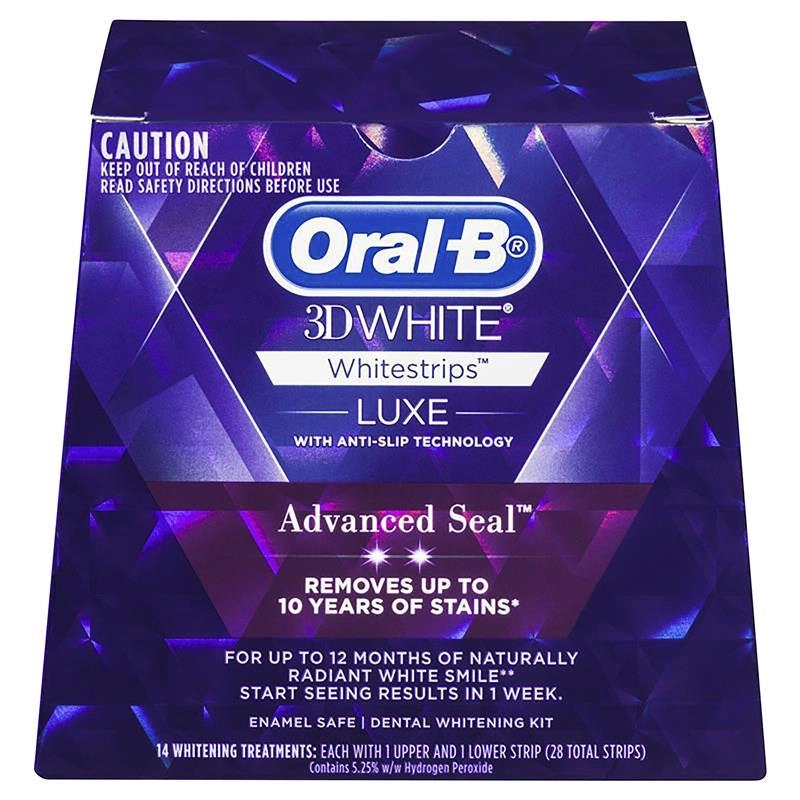 Oral-B 3D White Luxe Advanced Seal 14 Teeth Whitening Treatments