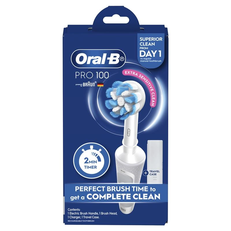 Oral-B Pro 100 Gum Care Power Toothbrush White