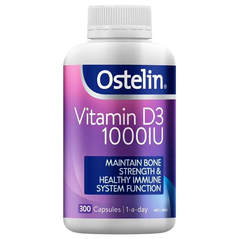 Ostelin Vitamin D3 1000IU 300 Capsules