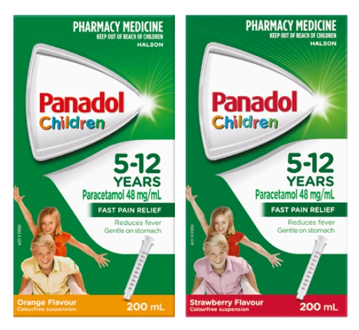 Panadol Children 5-12 Years Orange or Strawberry 200ml