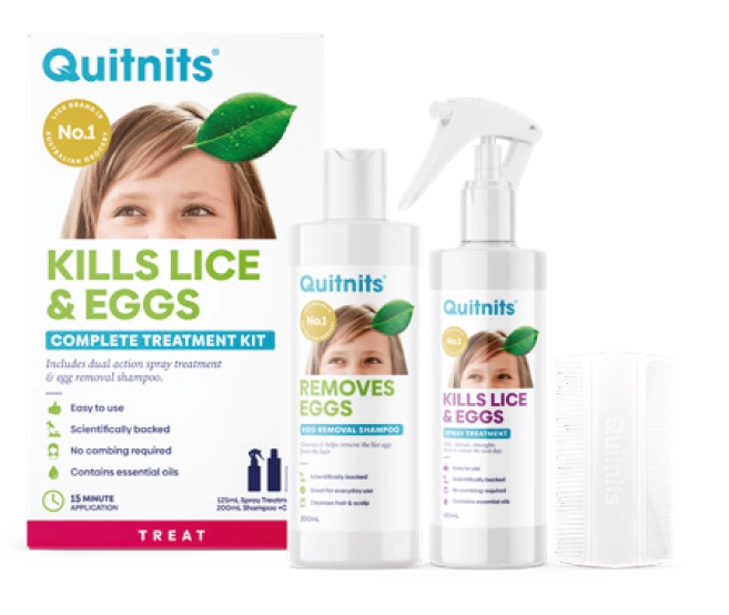 Quitnits Complete Lice Kit 200ml & 125ml