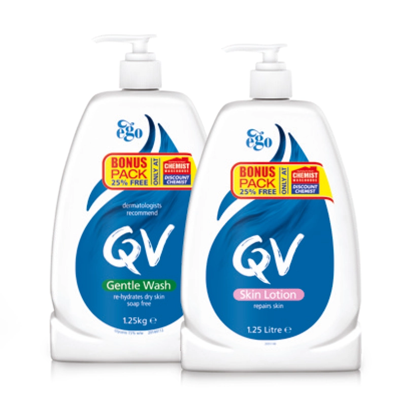 QV Gentle Wash 1.25kg or Skin Lotion 1.25L