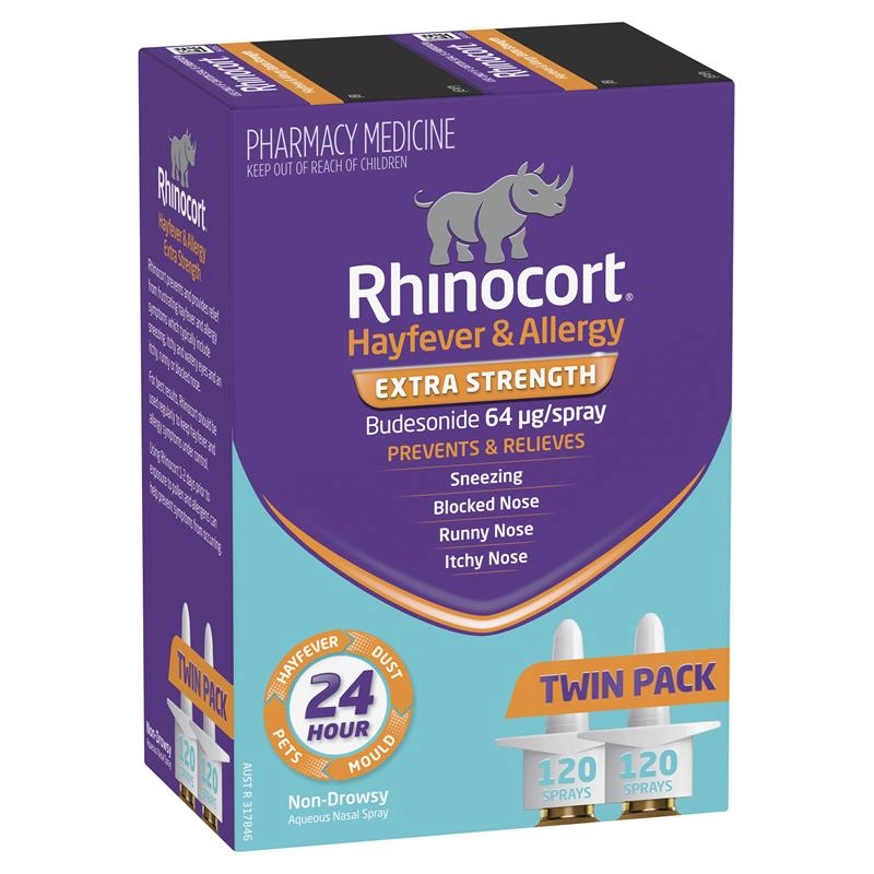 Rhinocort Hayfever & Allergy Original 32mcg or Extra Strength 64mcg 240 Doses