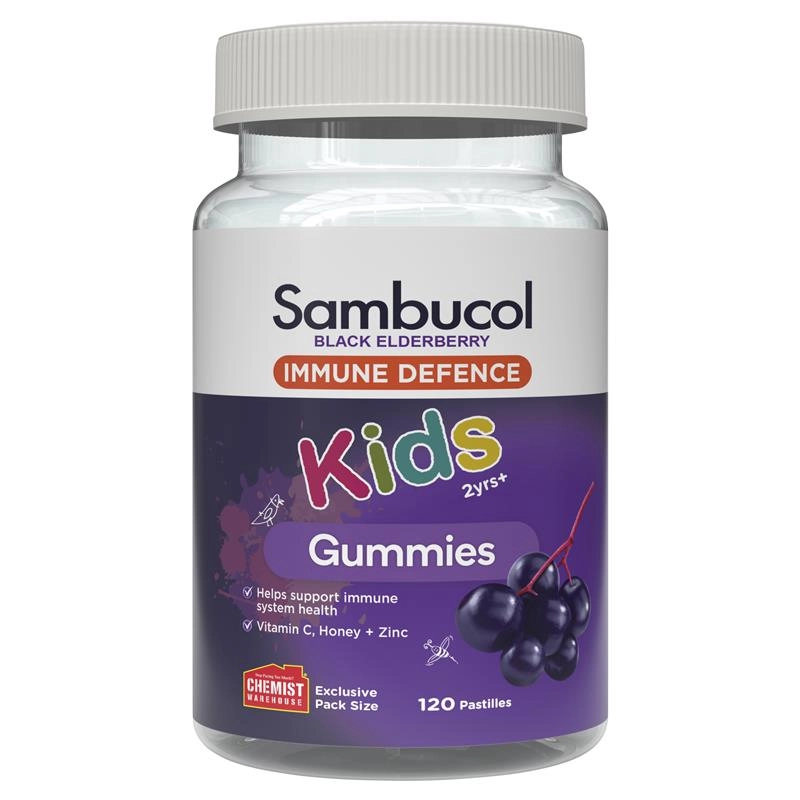 Sambucol Kids Immunity 120 Gummies Exclusive Size