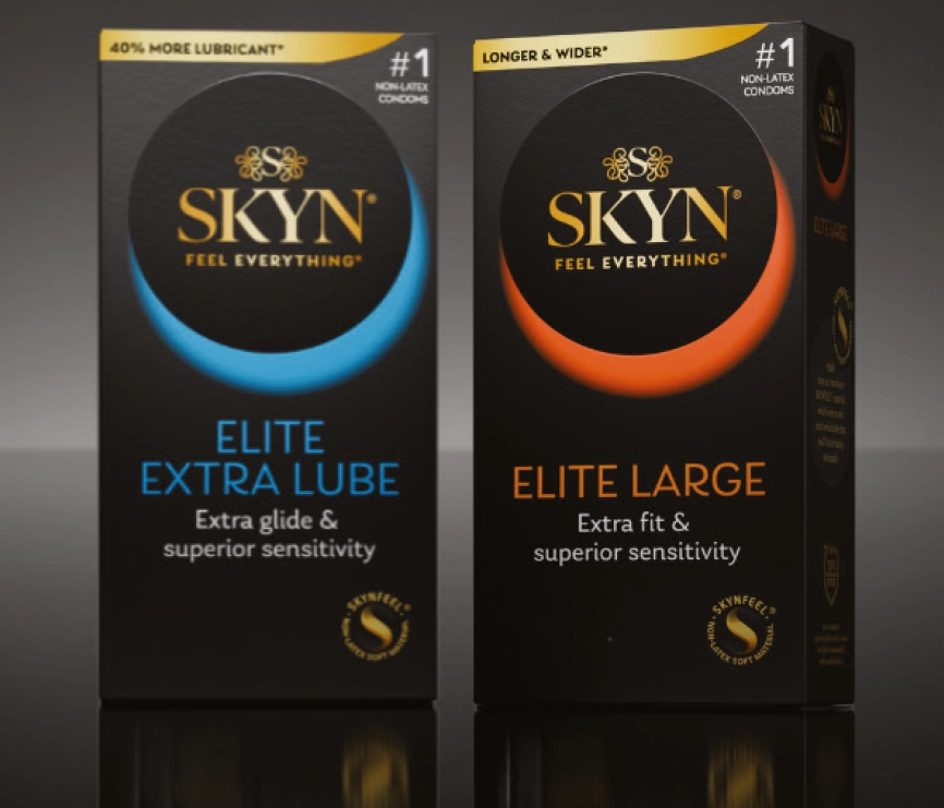 SKYN Elite Extra Lube or Large Condoms Condoms 10 Pack