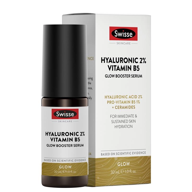 Swisse Beauty Hyaluronic 2% Vitamin B5 Glow Booster Serum 30ml